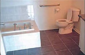 small accessible bathroom