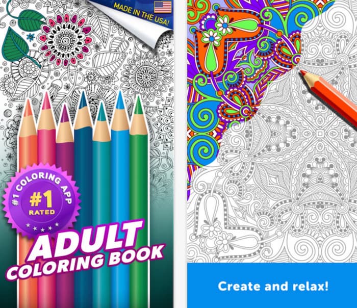 Adult coloring book app