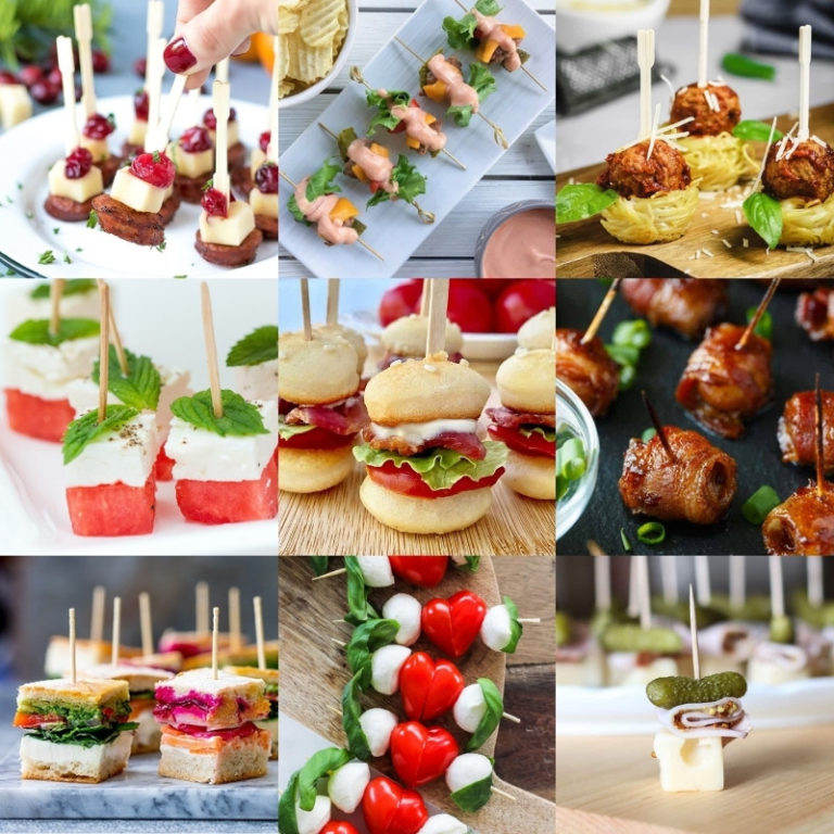 Appetizers on Toothpicks