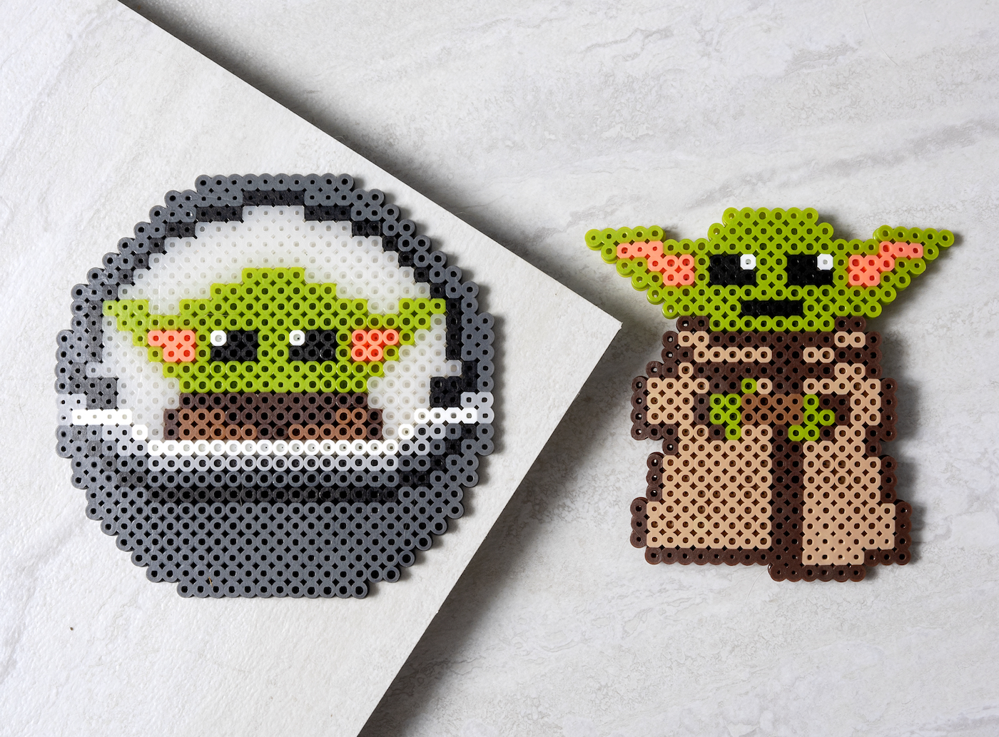 Baby yoda perler beads