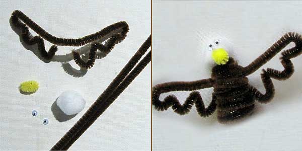 bald eagle finger puppet