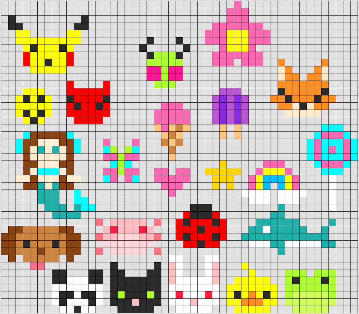 Basic-perler-bead-patterns