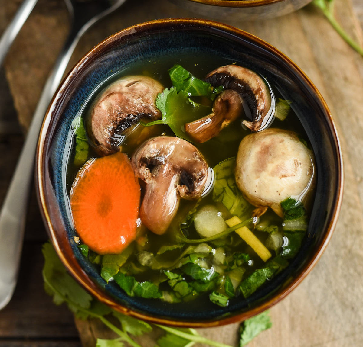 Clear vegetable soup