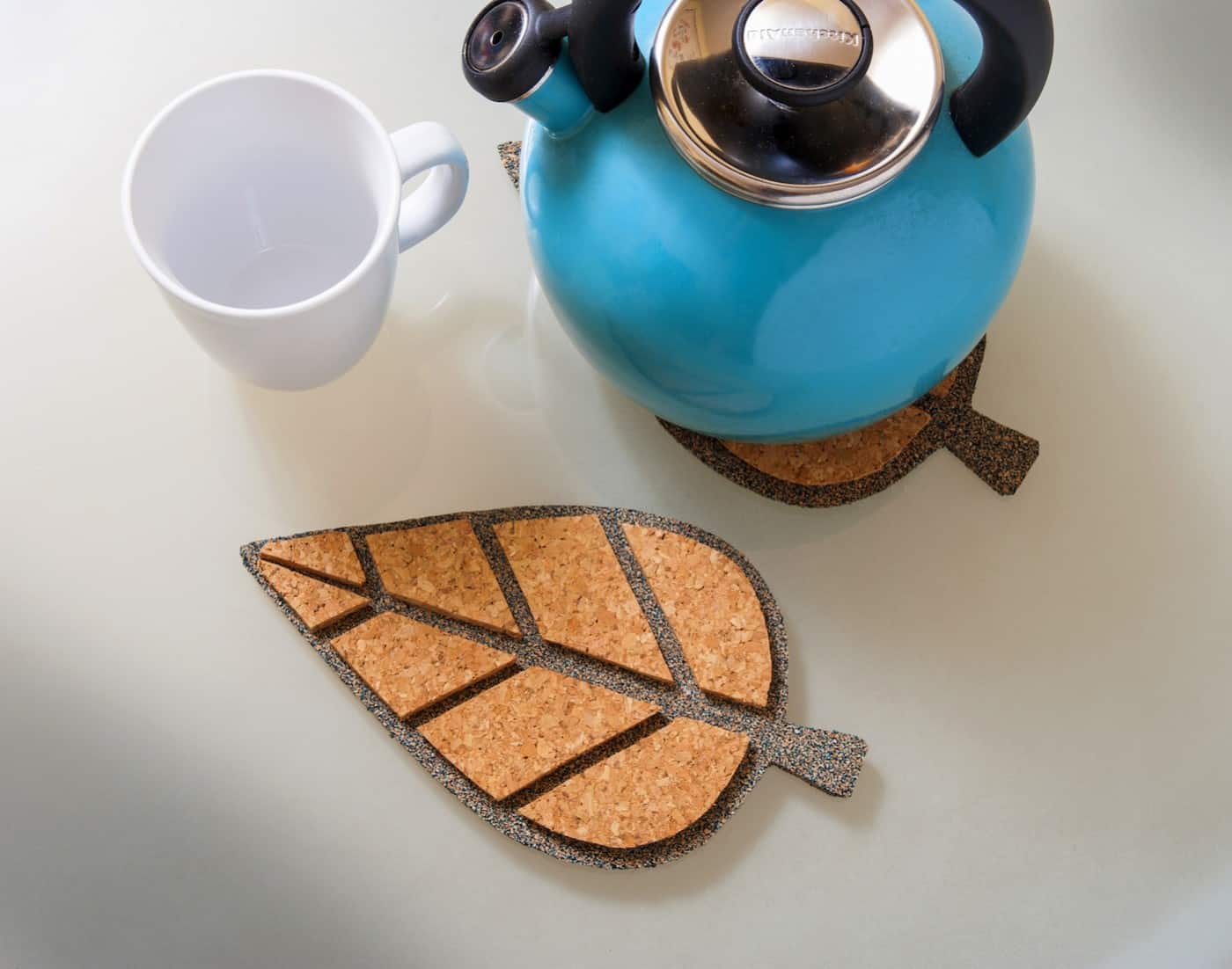 How to Make Leaf Cork Trivets in Four Easy Steps