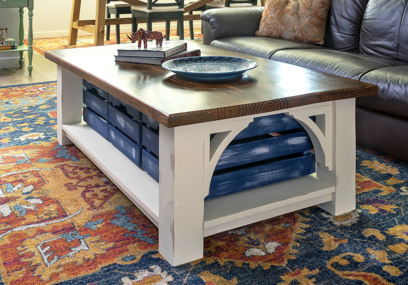 diy coffee table with storage