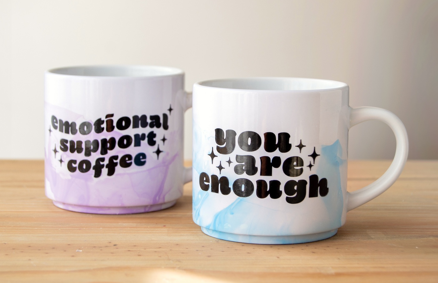 diy marbled mugs