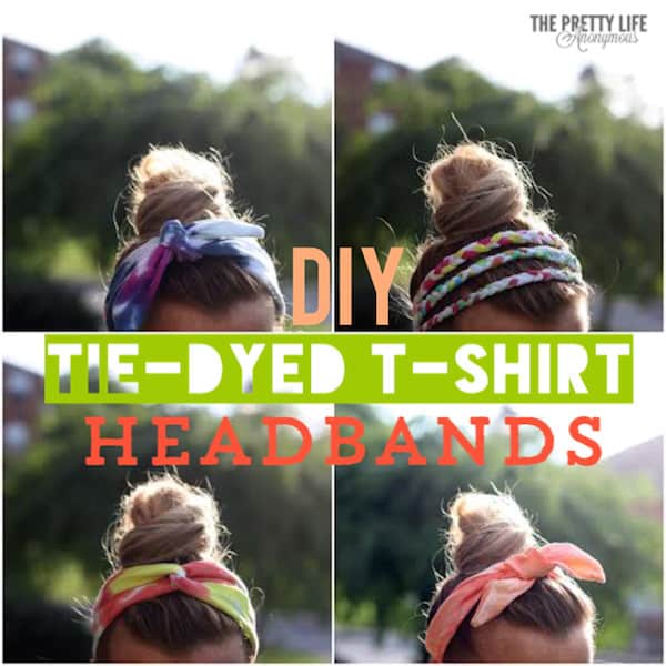 DIY headbands made with tie dye