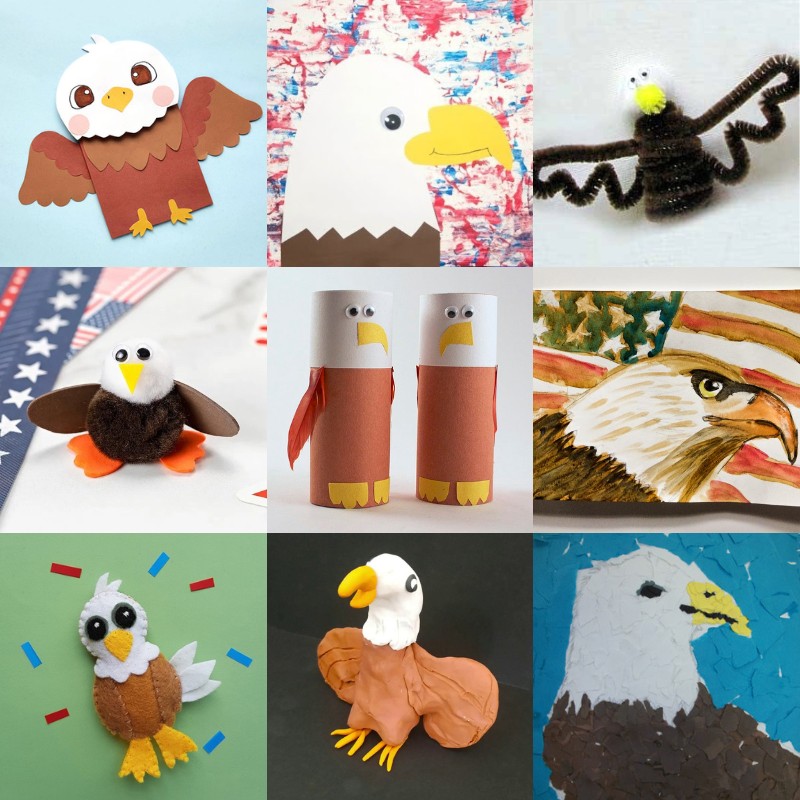 eagle crafts - patriotic fun for kids