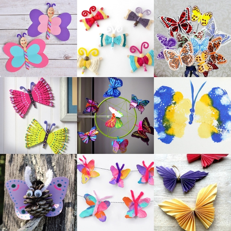 Easy butterfly crafts for kids of all ages