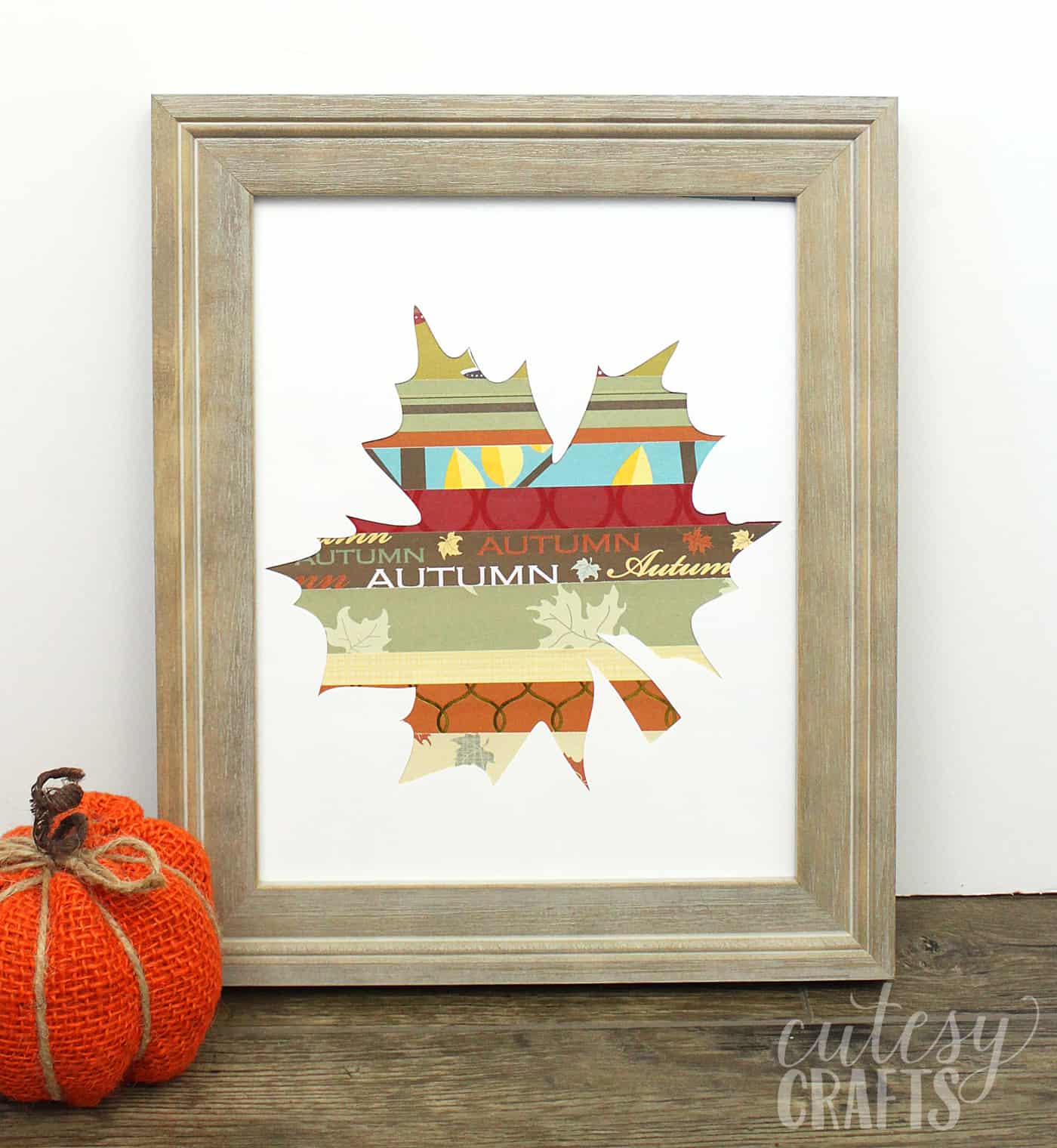 stunning scrapbook paper art for fall