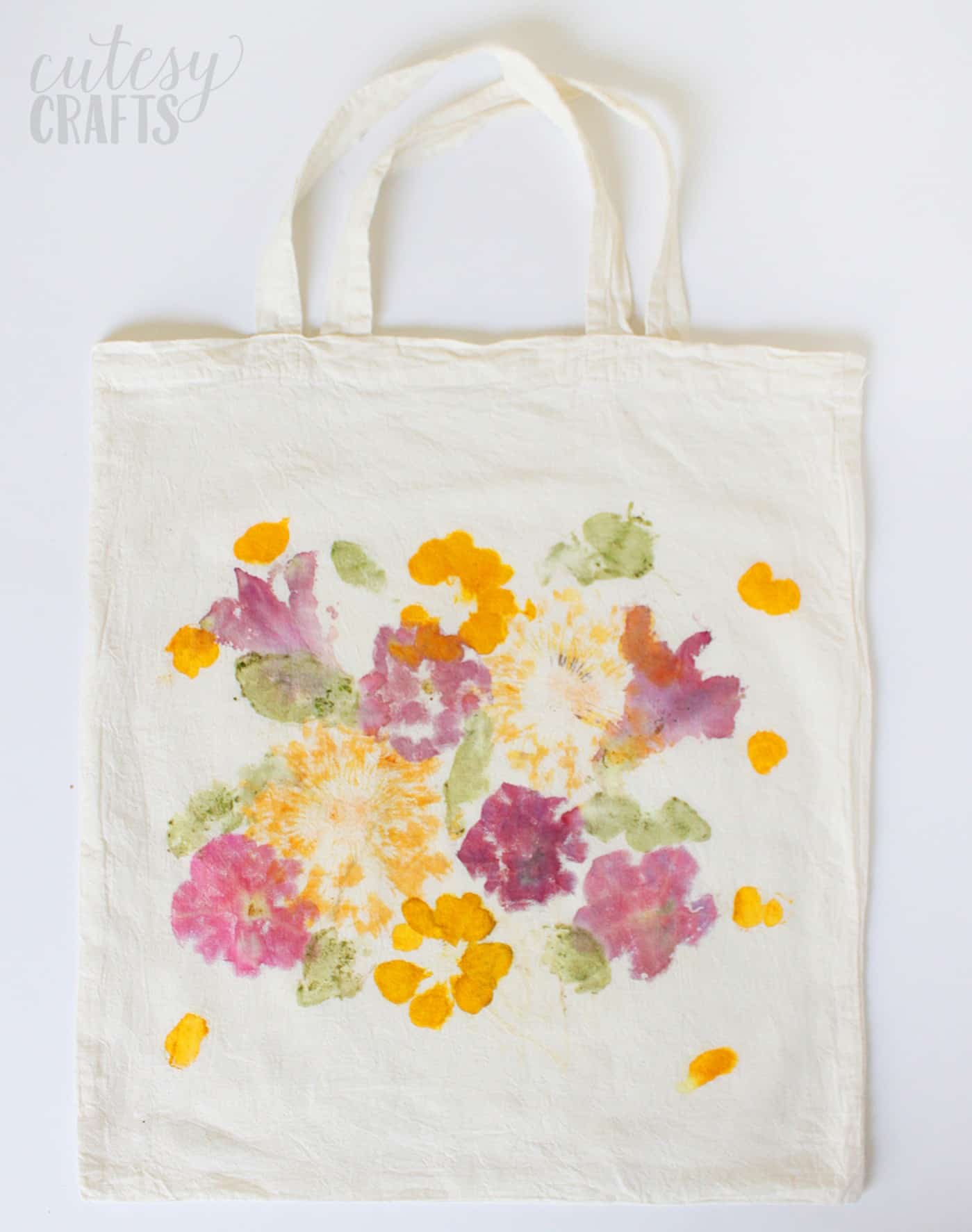 Did you know that you can dye fabric by pounding flowers? This unique craft project makes a perfect Mother's Day gift - and the kids will love creating it!