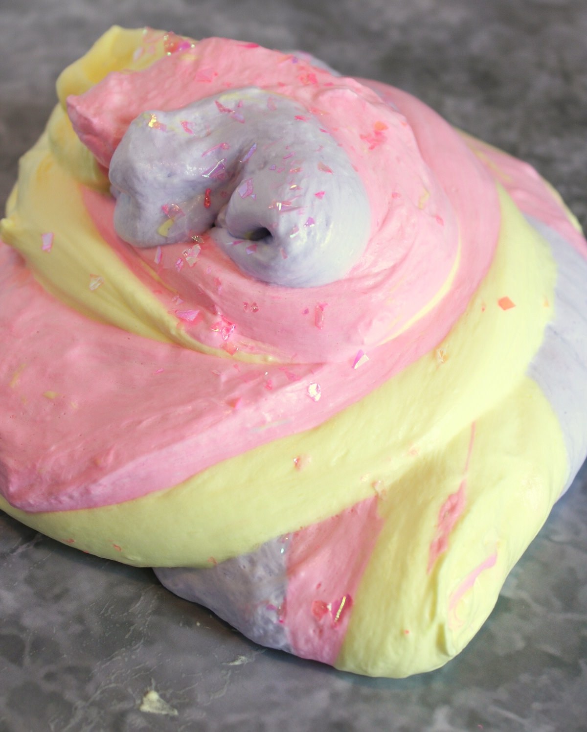 glitter unicorn slime