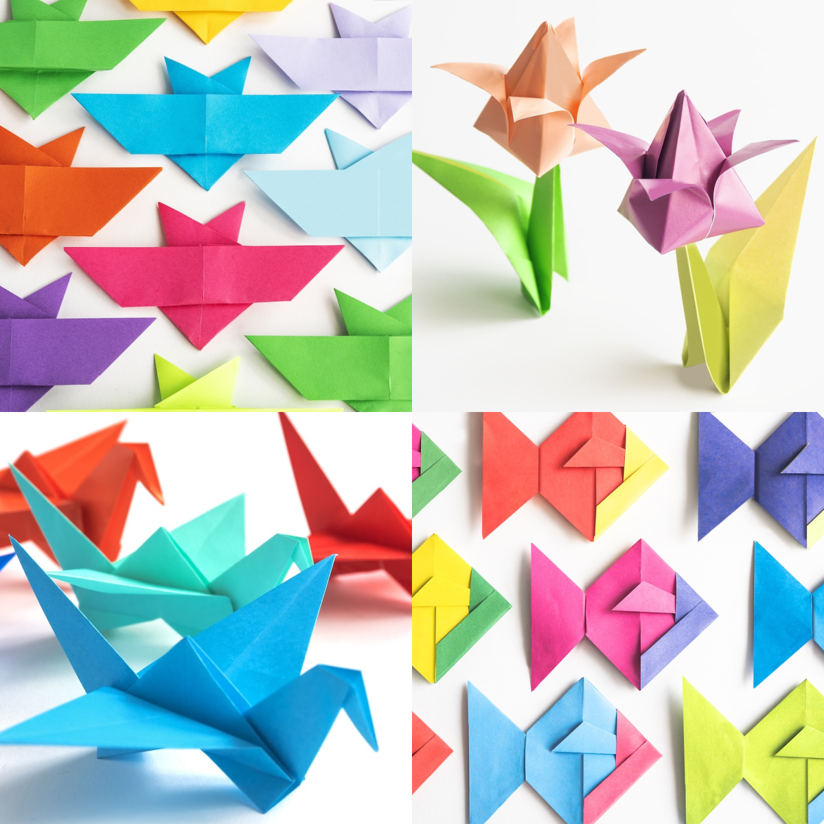 origami for beginners collage