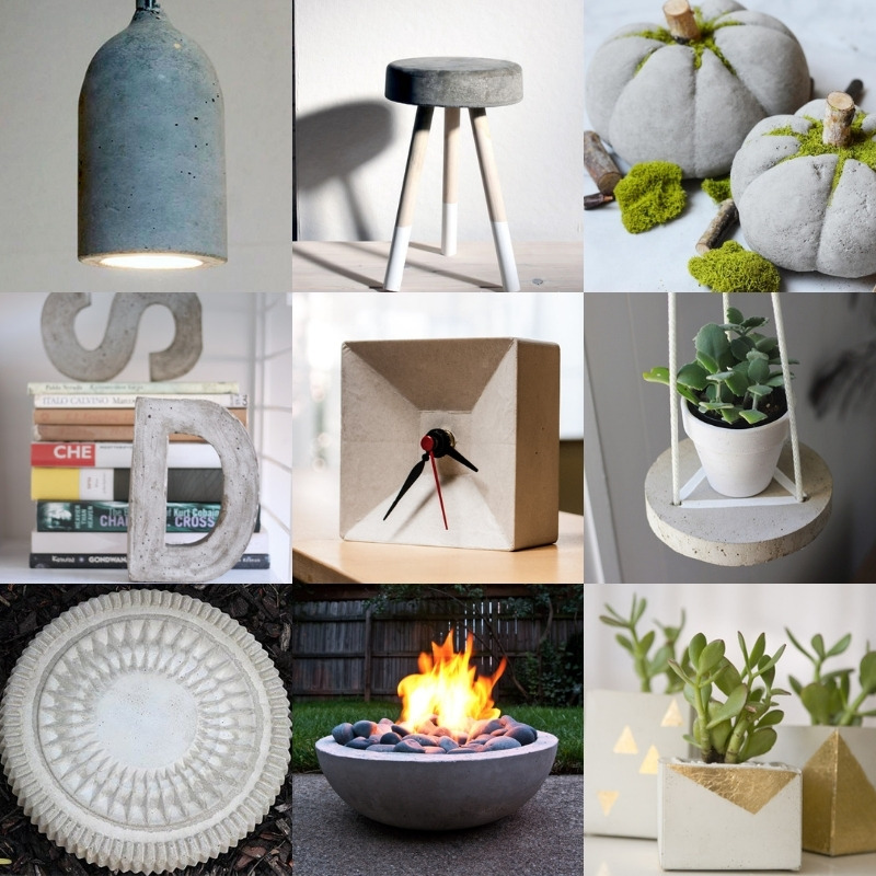 Over 25 Concrete Projects for Home Decor