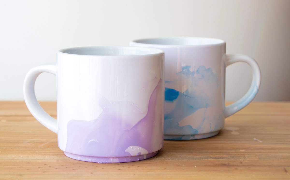 Plain Marbled Mugs
