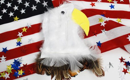 president's day eagle magnet craft