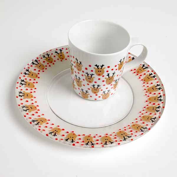 Reindeer Thumbprint Mug