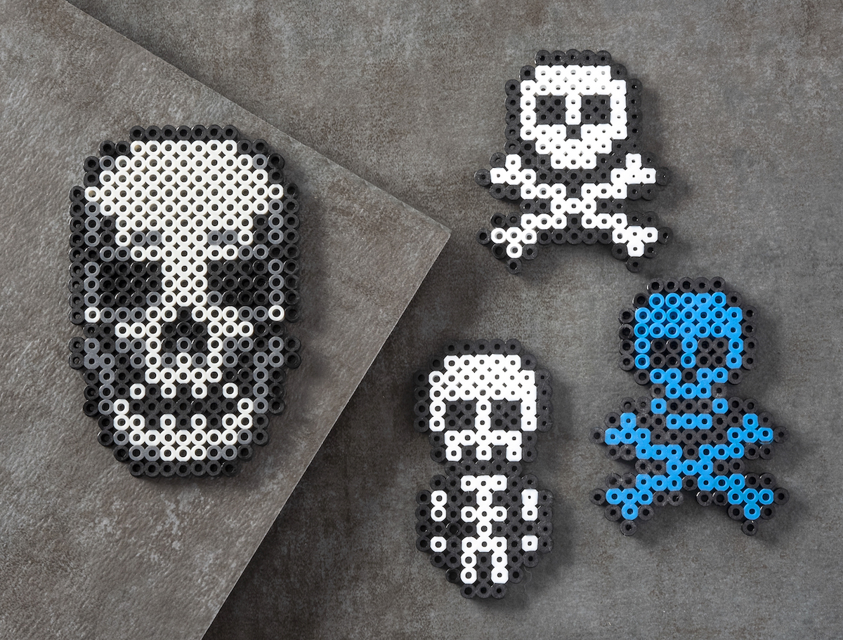 skull perler beads