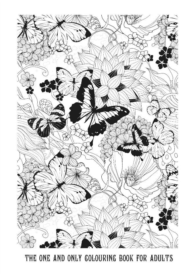 Gorgeous Butterflies coloring page