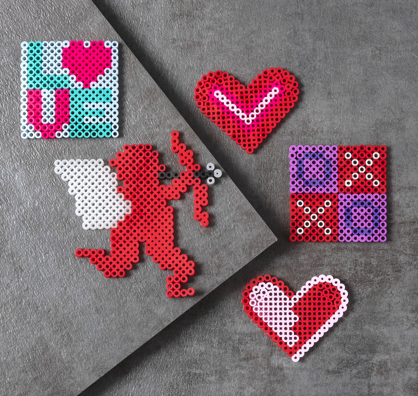 valentine's day perler beads