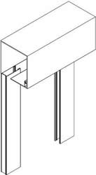 Accessible electric door blind side channels